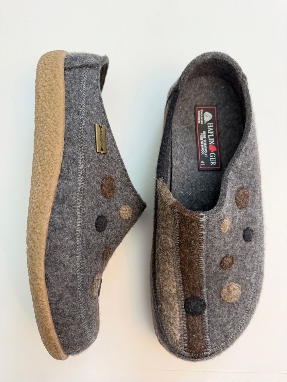 Haflinger Faible Clog Slippers, Size 41/US 9.5